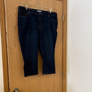 Lane Bryant Dark Blue Cropped Jeans